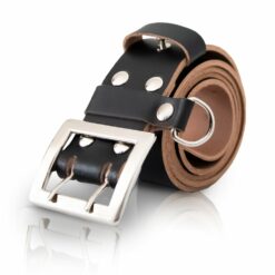 Alternative view of Pas Oficerski Skórzany Licowy Czarny