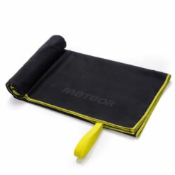 Alternative view of Ręcznik Meteor XL 110 x 175 cm z mikrofibry Czarny