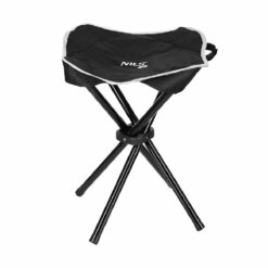 Taboret Stołek Turystyczny NILS Camp Czarny