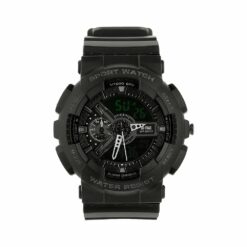 Zegarek Sportowy Męski Taktyczny Wodoodporny Black
