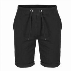 Czarne Męskie Szorty Sportowe Morowo