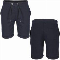 Granatowe Męskie Szorty Sportowe Morowo