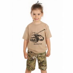 Koszulka Junior Czołg Sherman Beżowa