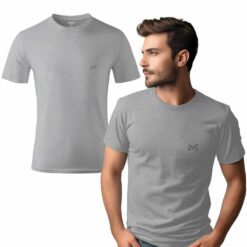 Koszulka Morowo Premium Logo Męska Jasny Szara
