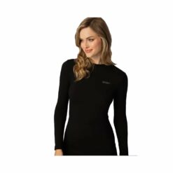 Koszulka Spaio Merino Damska Czarna