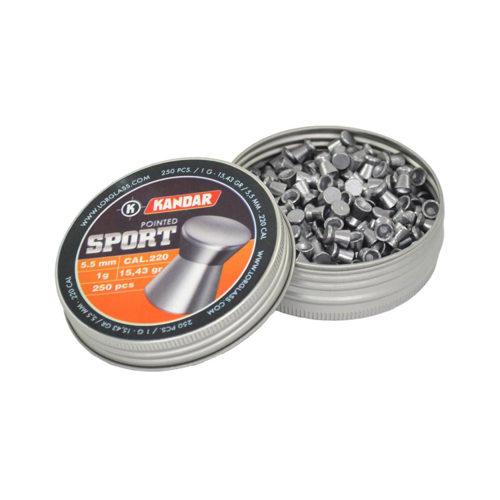 Śrut Kandar Sport Płaski .22 5,5mm - 250szt