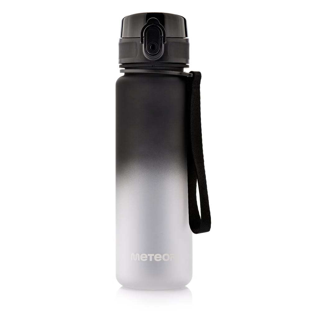 Bidon Sportowy Meteor 500 ml Czarny/Biały