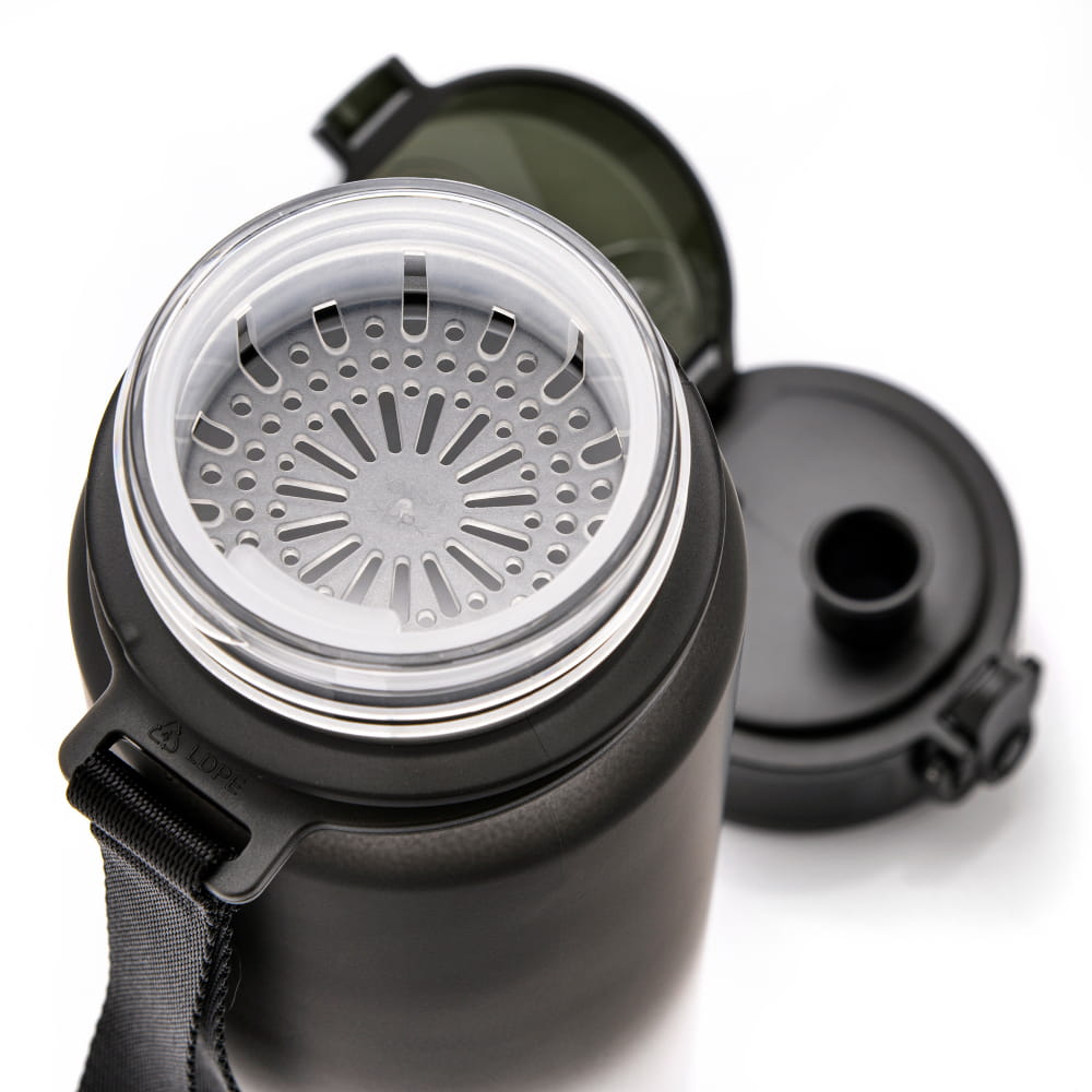 Bidon Sportowy Meteor 500 ml Czarny/Biały