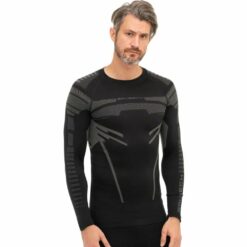 Bluza Brubeck Dry Męska Czarna/Grafitowa