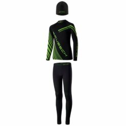 Komplet Piłkarski z Czapką Brubeck Czarny/Neon