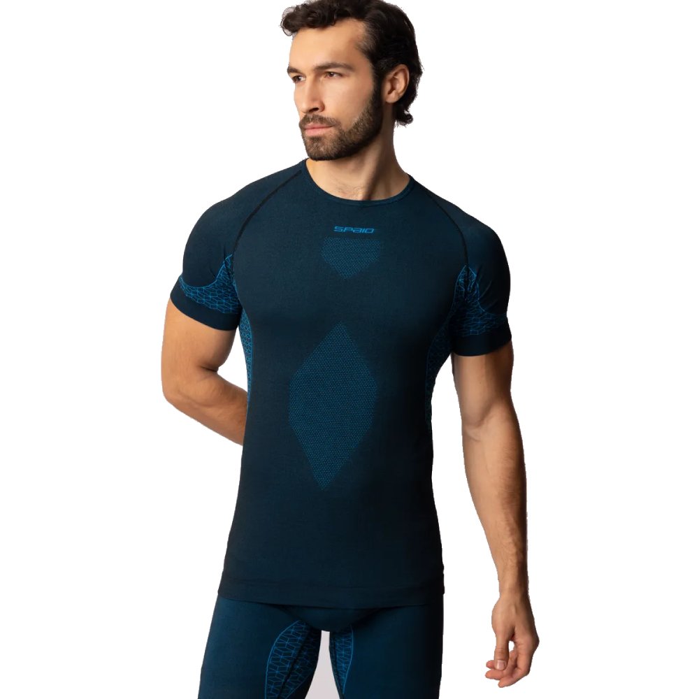 Koszulka Spaio Breeze Męska K/R Black/Blue