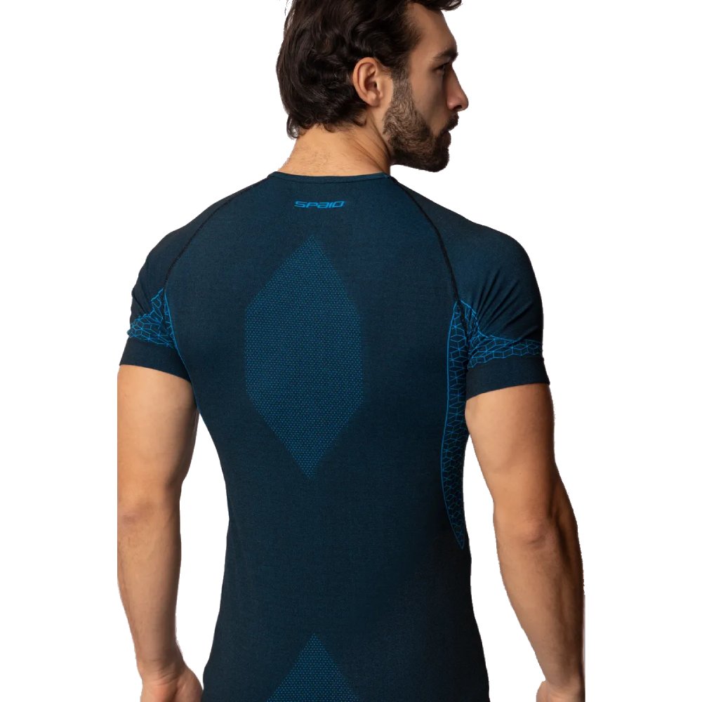 Koszulka Spaio Breeze Męska K/R Black/Blue