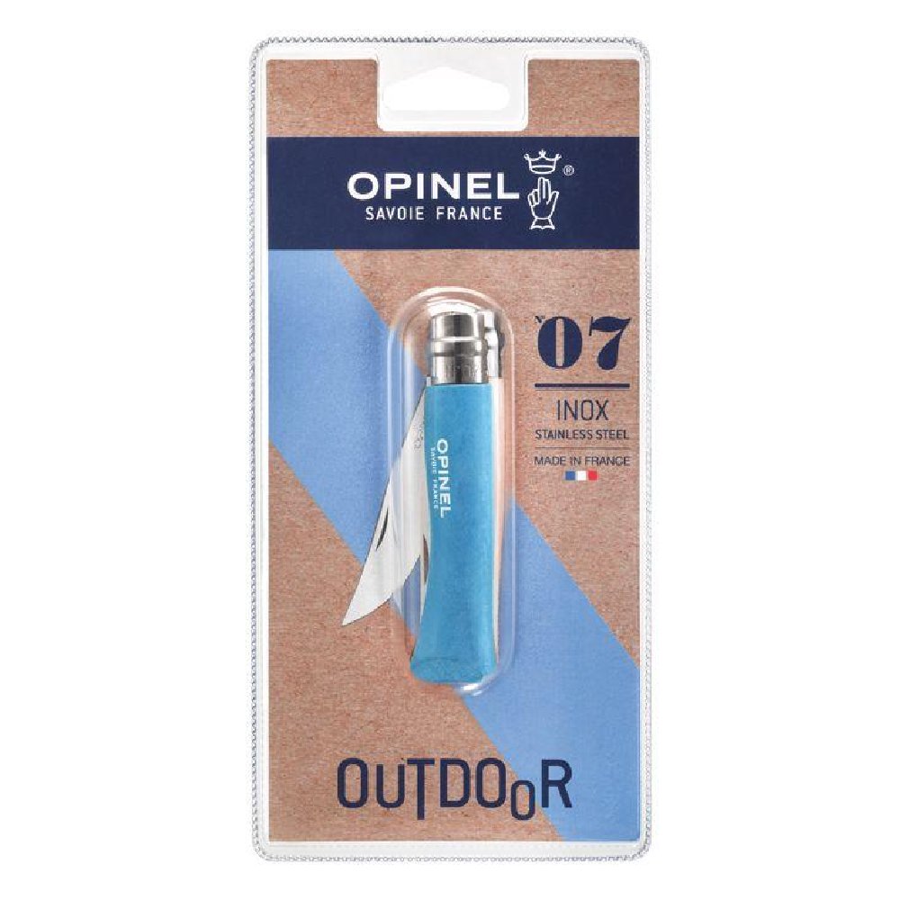 Nóż Opinel Colorama nr 07 Cyan Blue Blister