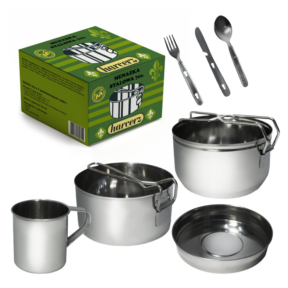Menażka Stalowa 7 cz. Harcerz