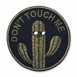Plakietka Dont Touch Me Kaktus Olive