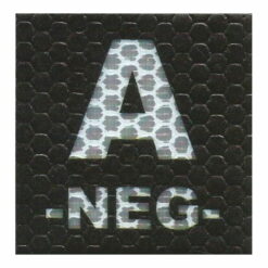 Plakietka Grupa Krwi A -NEG- WB 50x50mm