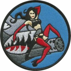 Plakietka Morowo Shark Plane Pin Up Girl