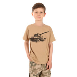 Koszulka Junior Czołg T-34 Beżowa