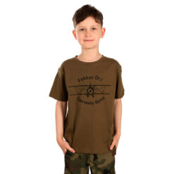 Koszulka Junior Samolot Fokker Olive