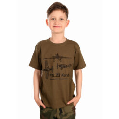 Koszulka Junior Samolot Karaś Olive