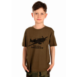 Koszulka Junior Samolot Messerschmitt Olive