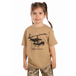 Koszulka Junior Śmigłowiec Bell UH-1 Beżowa