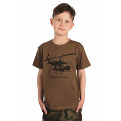 Koszulka Junior Śmigłowiec Bell UH-1 Olive