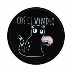 Plakietka Coś Ci Wypadło Czarna