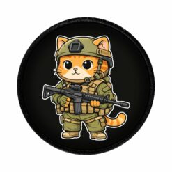 Plakietka Drukowana Kot ASG