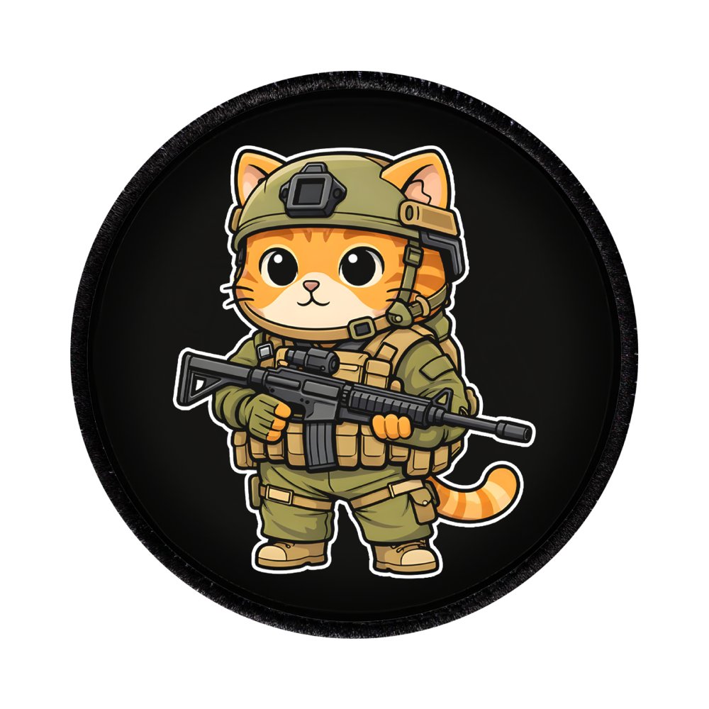 Plakietka Drukowana Kot ASG