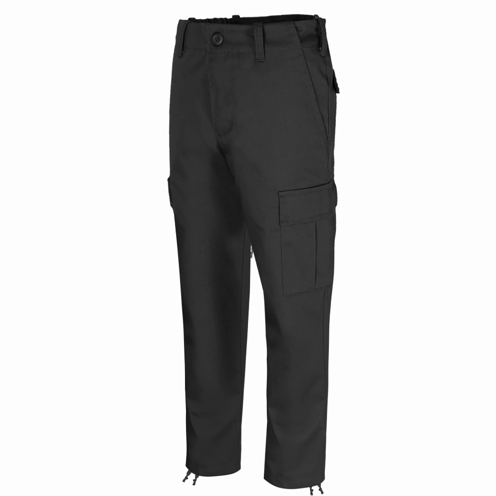 Spodnie Bojówki Dziecięce Junior BDU Czarne