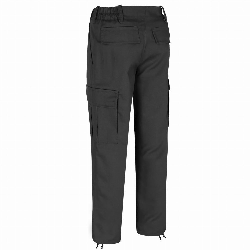 Spodnie Bojówki Dziecięce Junior BDU Czarne