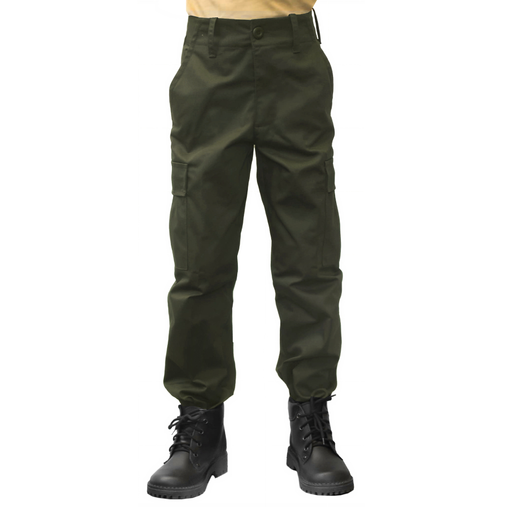 Spodnie Bojówki Dziecięce Junior BDU Olive