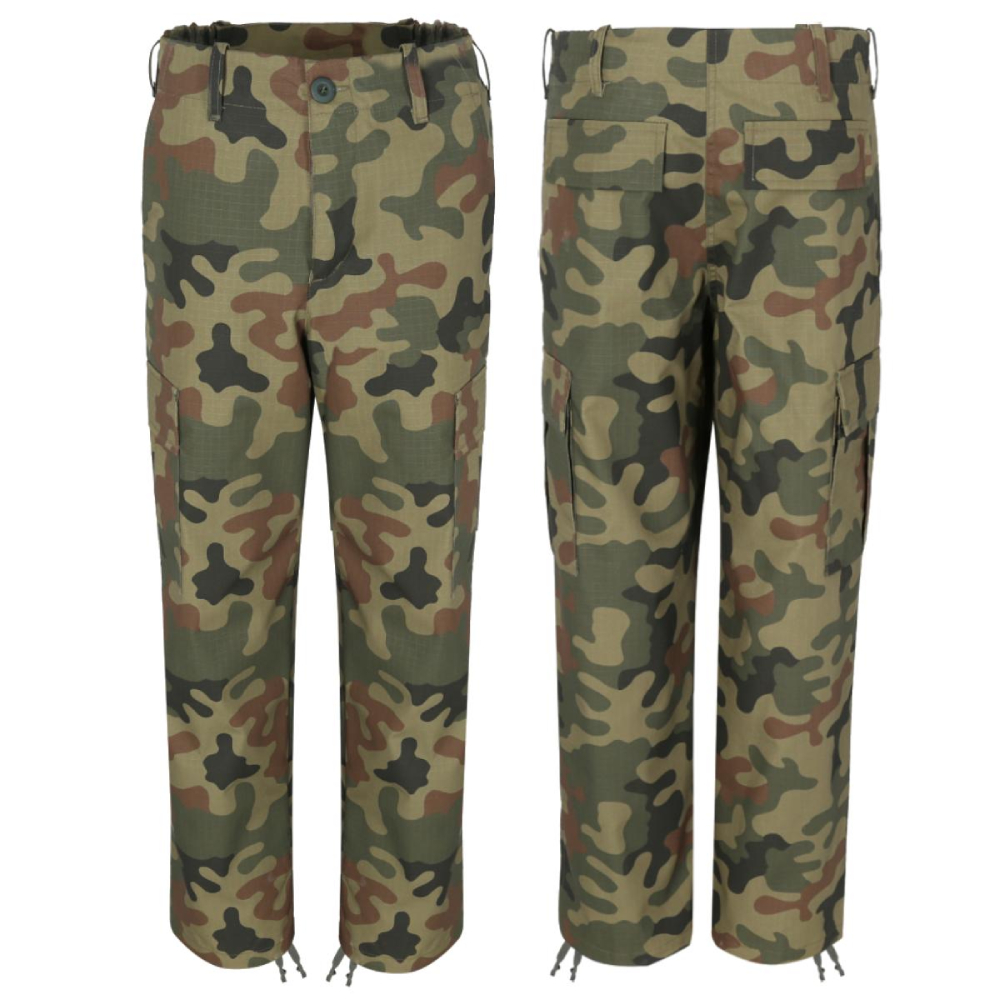 Spodnie Bojówki Dziecięce Junior BDU PL Woodland