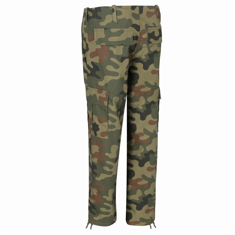 Spodnie Bojówki Dziecięce Junior BDU PL Woodland