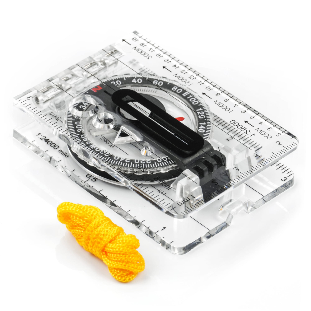 Kompas Linijka Składany z Lupą Meteor