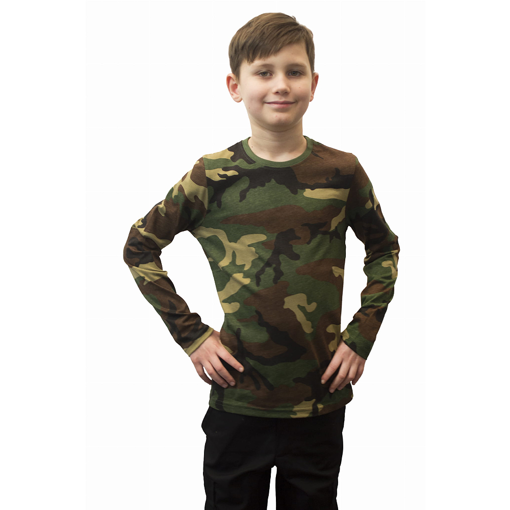 Koszulka Junior Długi Rękaw US Woodland