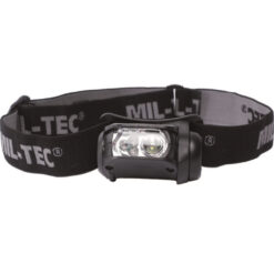 Latarka Czołowa Mil-tec 4-Kolory LED Czarna