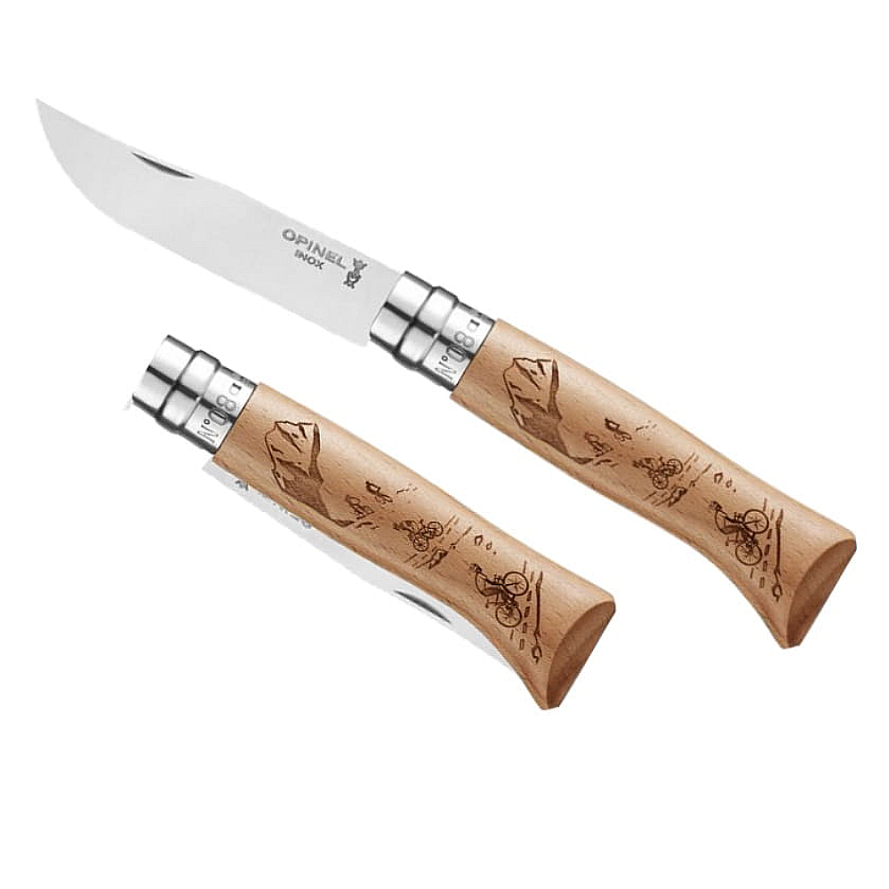 Nóż Składany Opinel Inox nr 08 Engraved Biking
