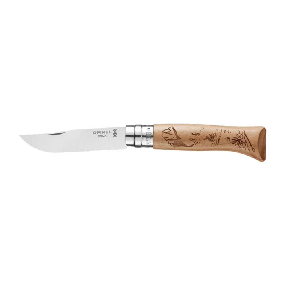 Nóż Składany Opinel Inox nr 08 Engraved Biking