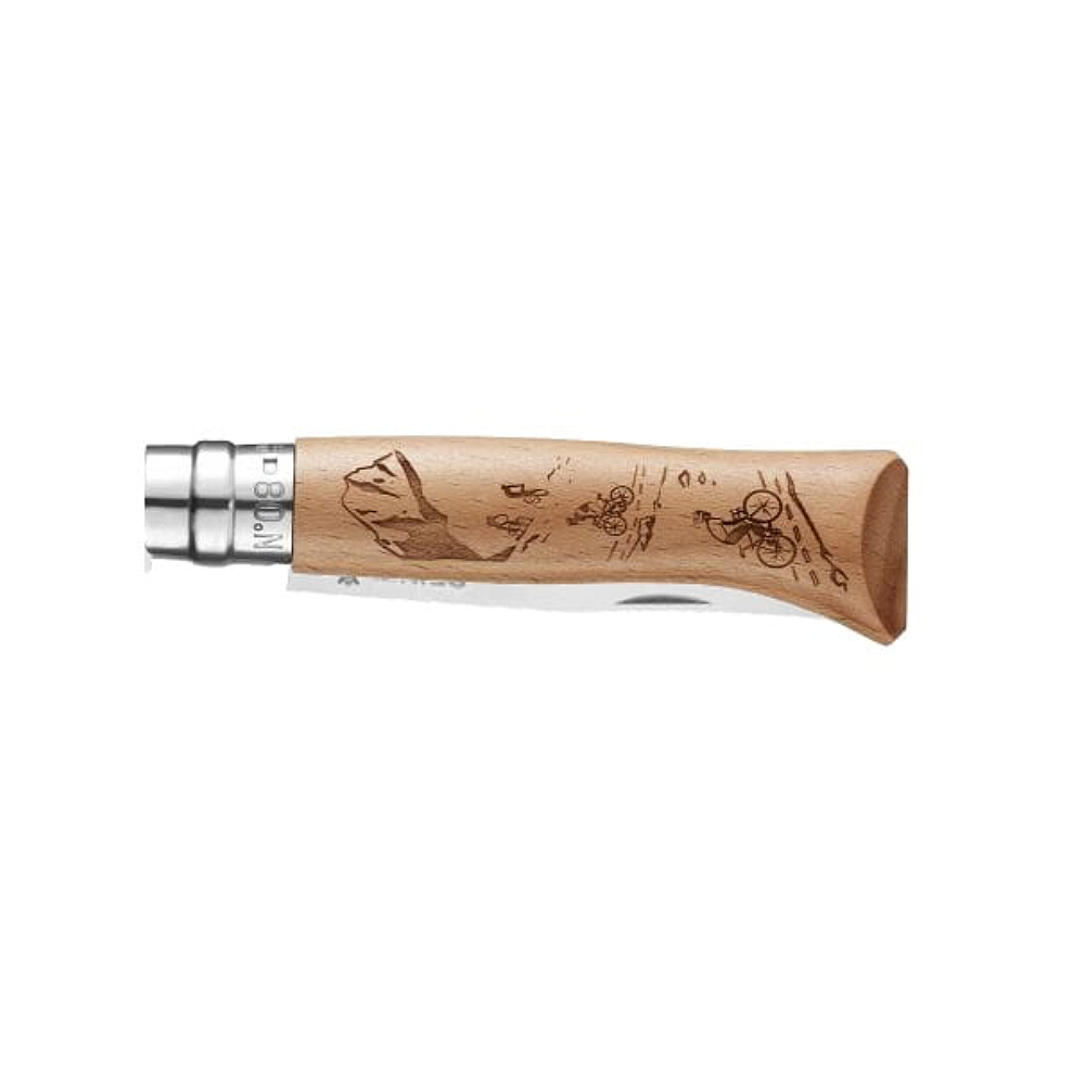 Nóż Składany Opinel Inox nr 08 Engraved Biking