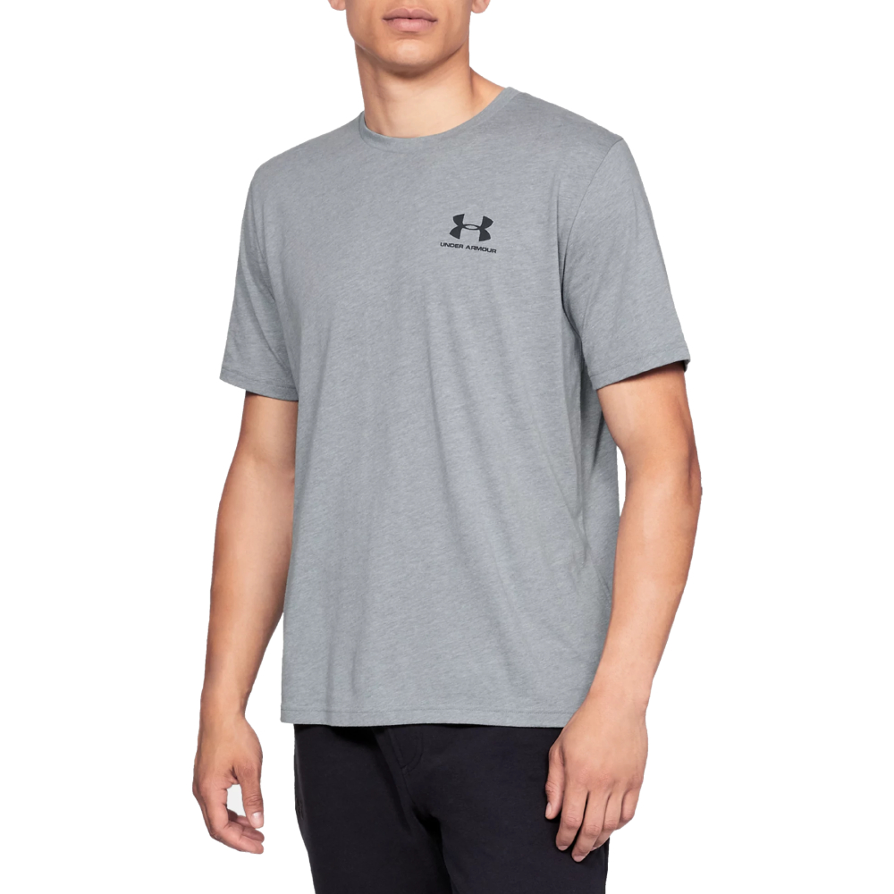 T-Shirt UA Sportstyle Left Chest Szary Melanż