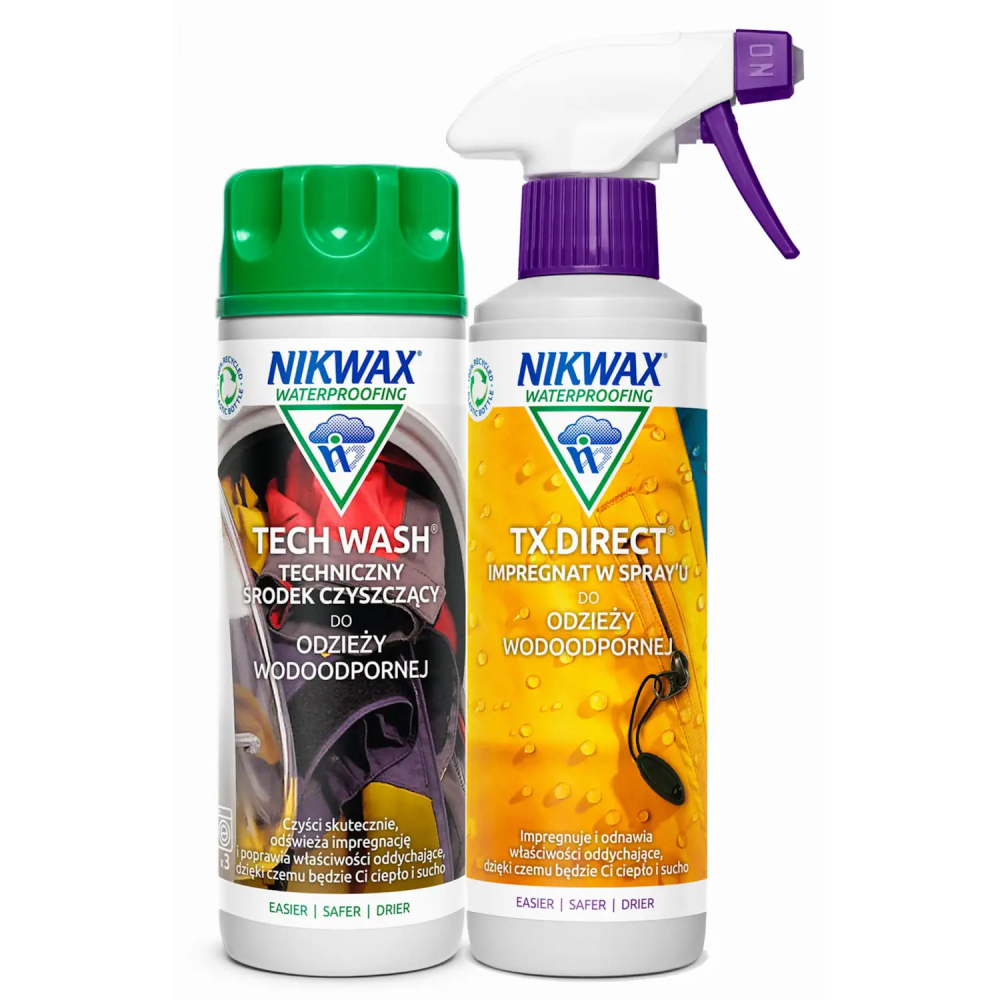 Zestaw Nikwax TECH WASH/TX.DIRECT SPRAY-ON 2x300ml