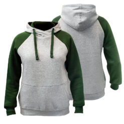 Bluza z Kapturem Roly Badet Grey/Bottle Green