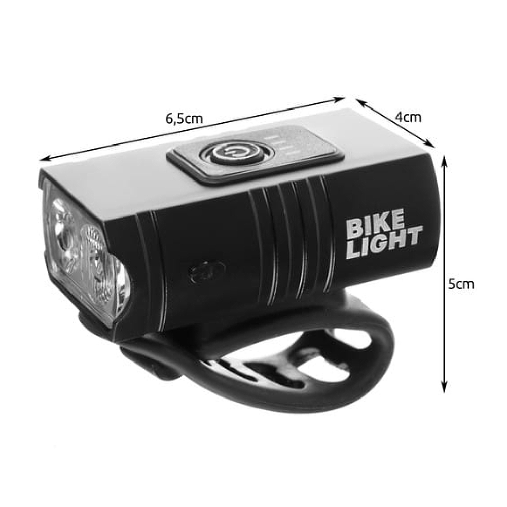 Latarka Rowerowa 4T6 USB + Tylne Światło