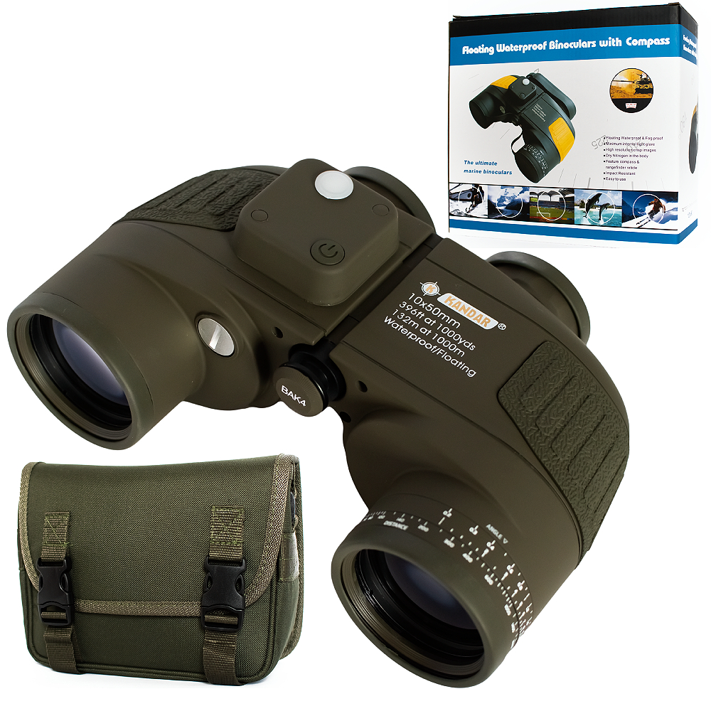 Lornetka Kandar 10x50 BAK4 Wodoodporna Olive
