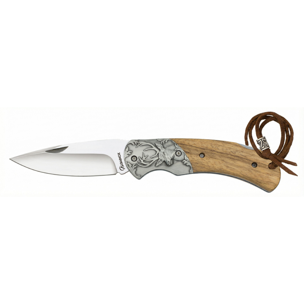 Nóż Składany Drewno Jeleń Albainox 18977