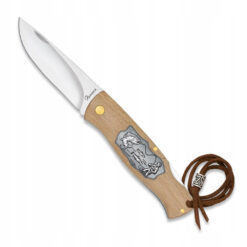 Nóż Składany Jasne Drewno Ryby Albainox 25131