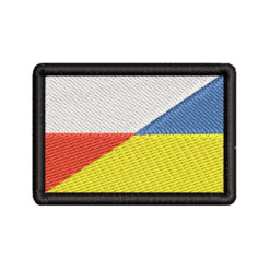 Plakietka Flaga Polsko-Ukraińska 2w1 - Rzep