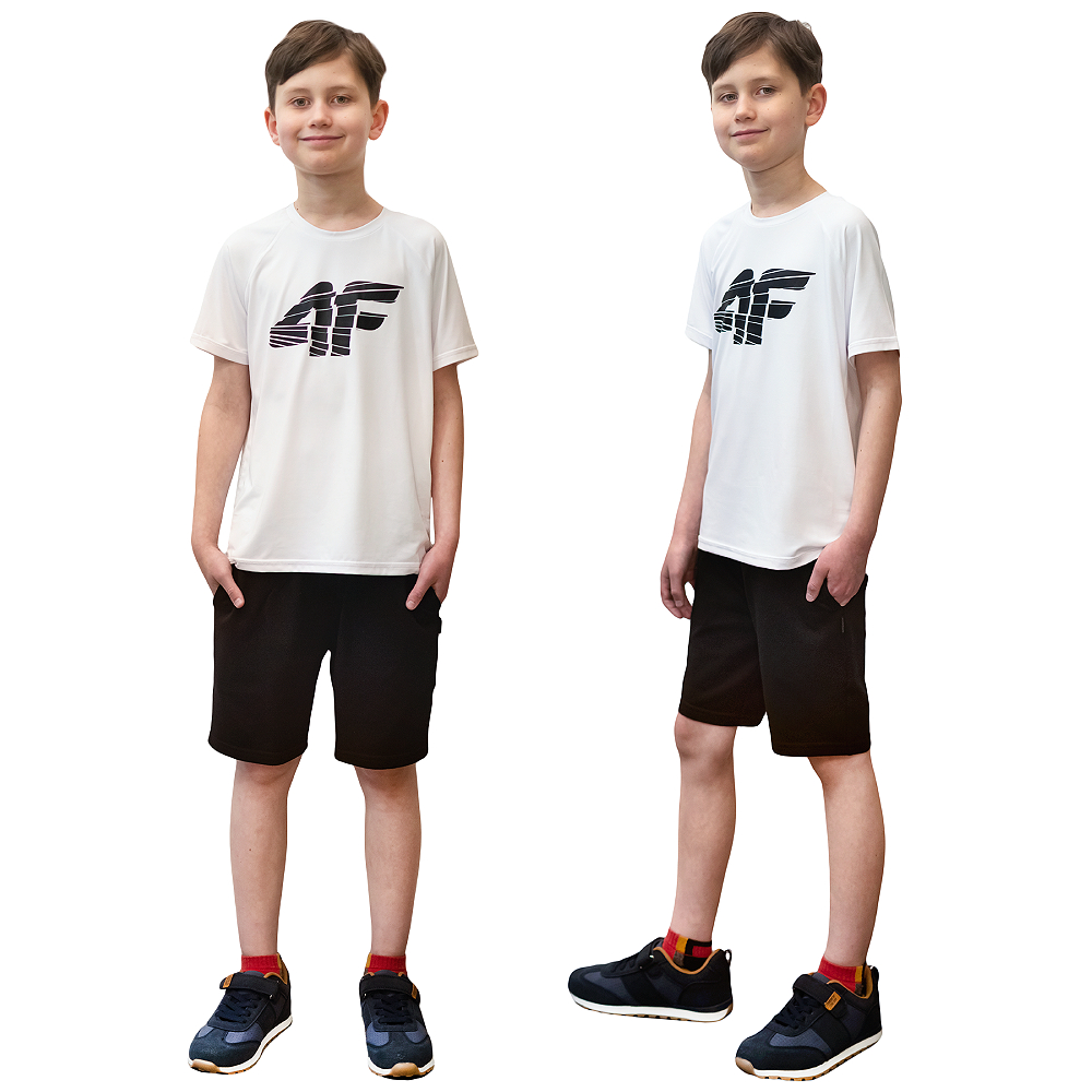 Spodenki Szorty Dresowe Morowo Dziecięce Czarne